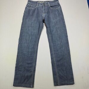 Jeep Straight Leg Denim Jeans Rugged Classic‎ Dark Wash Blue Mens 32x30